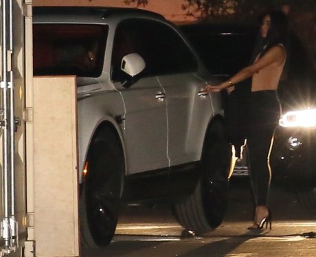 Chris Brown leaves Kendall Jenner's 21st birthday