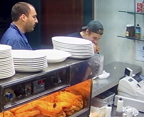 Justin Bieber eating Haggis in Scotland