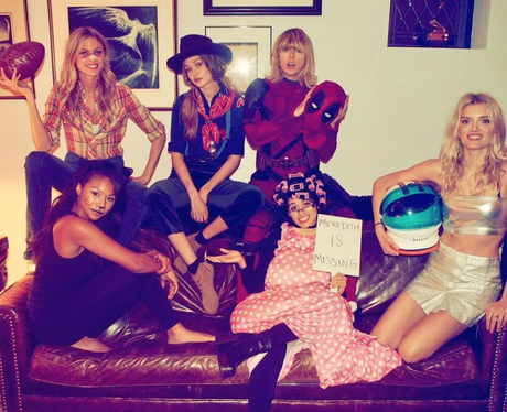 Taylor Swift and her squad on Halloween