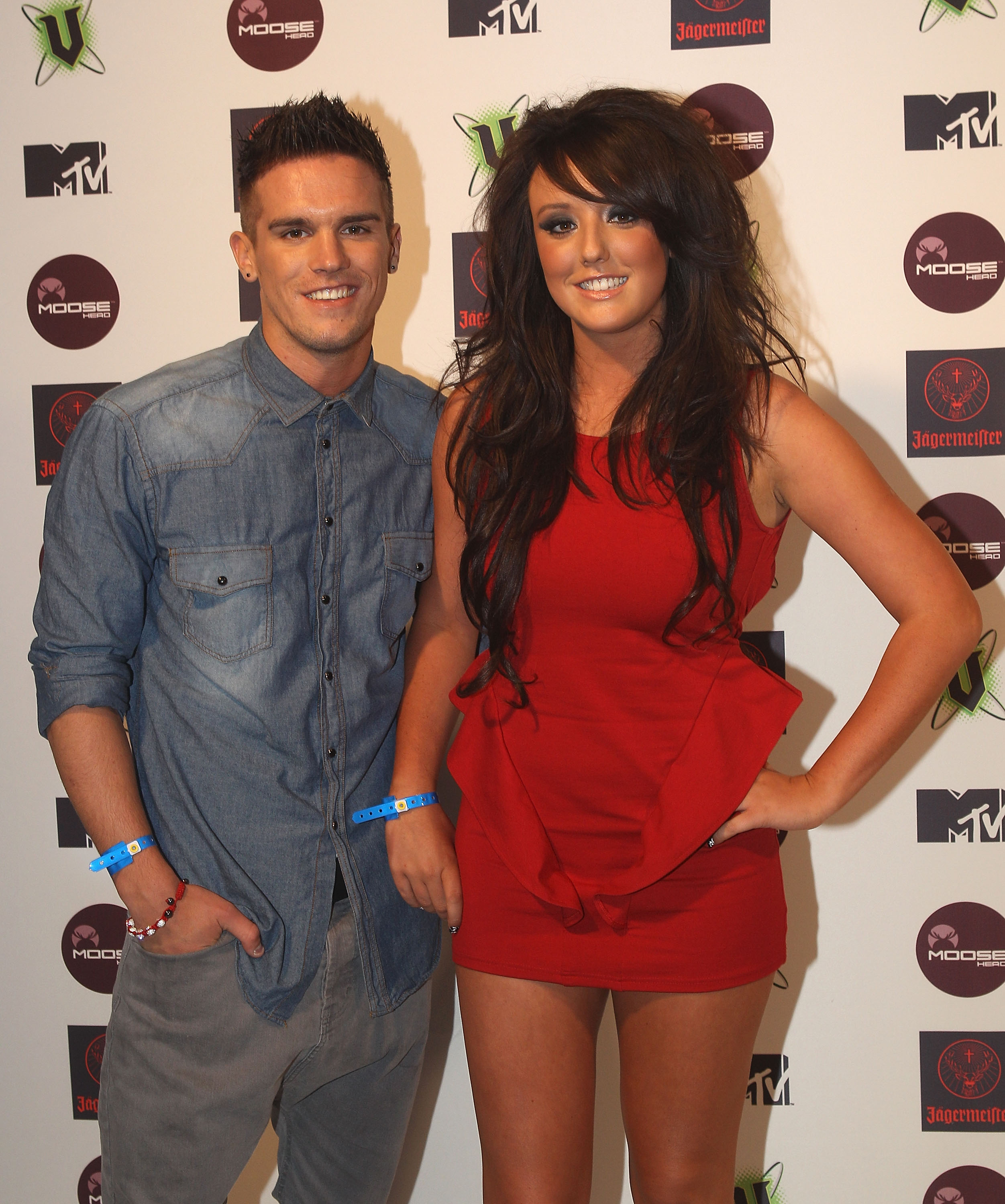 Charlotte Crosby & Gaz Beadle at the MTV Snow Jam 