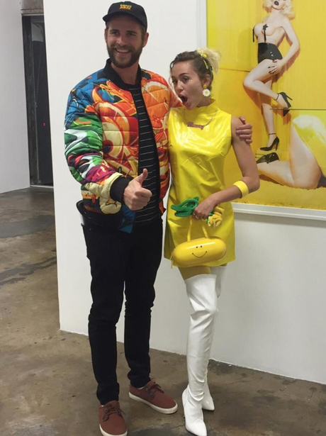Liam Hemsworth and Miley Cyrus co-ordinate fancy d