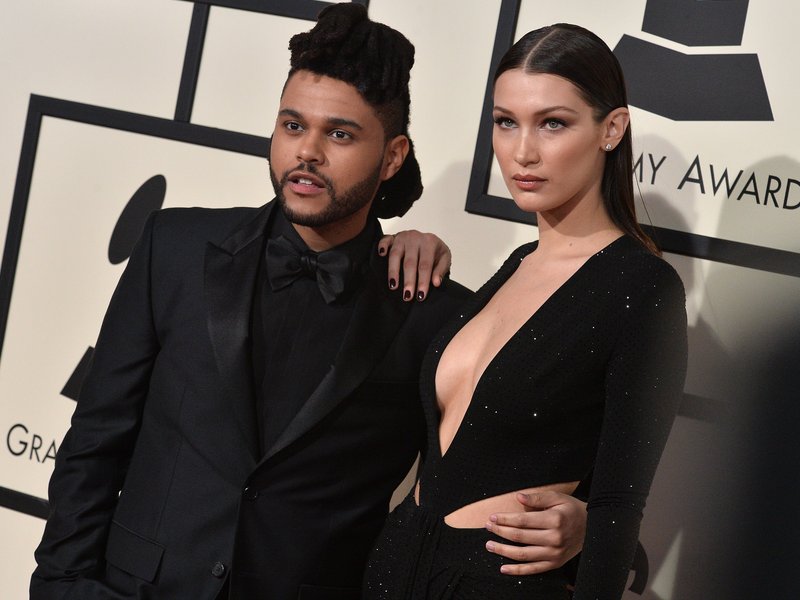 The Weeknd & Bella Hadid GRAMMY Awards 2016