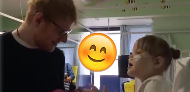 Ed Sheeran Visiting Melody in hospital 2