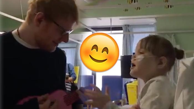Ed Sheeran Visiting Melody in hospital 2