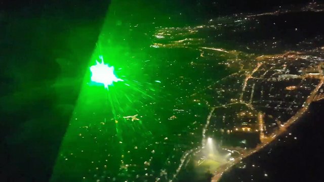 Helicopter Laser Attack