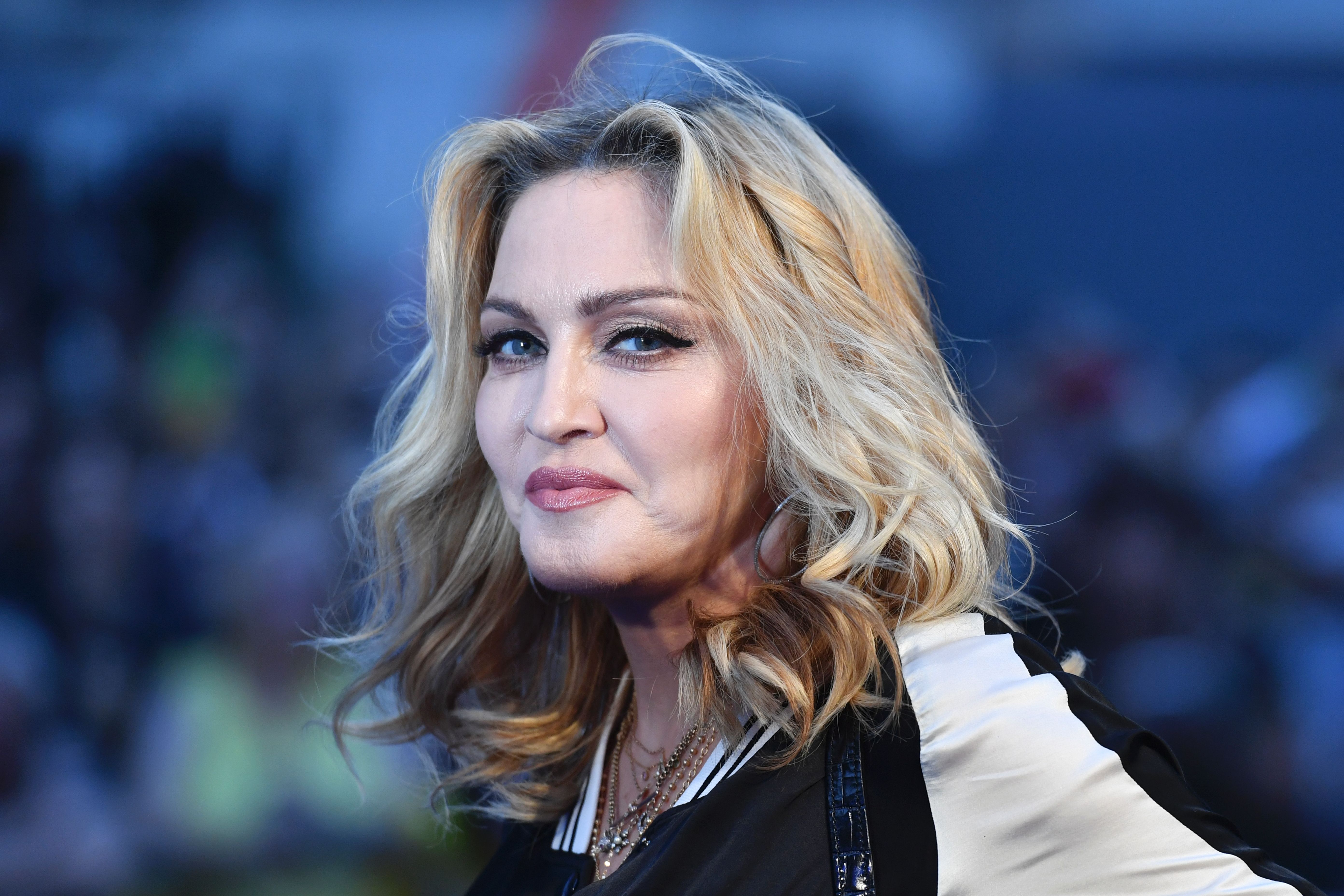 Madonna at     BRITAIN-ENTERTAINMENT-MUSIC-CINEMA-