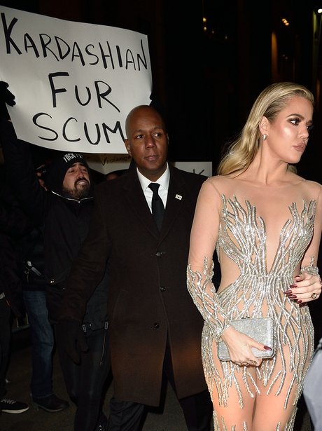 Khloe Kardashian is mobbed by Kardashian Fur Scum