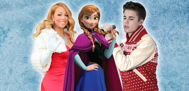 Mariah Carey, Justin Bieber & Anna (Frozen)