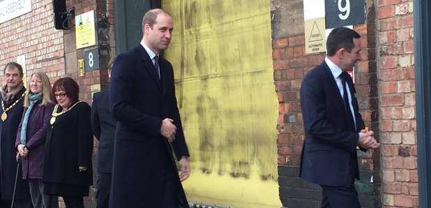 Prince William in Derby