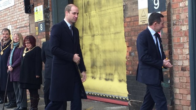Prince William in Derby