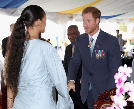 Rihanna and Prince Harry in Barbados