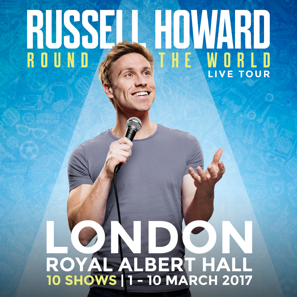 russell howard tour poster