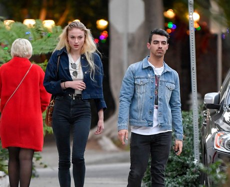 Sophie Turner and Joe Jonas leave a recording stud