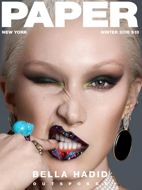 Bella Hadid on the cover of Paper Magazine