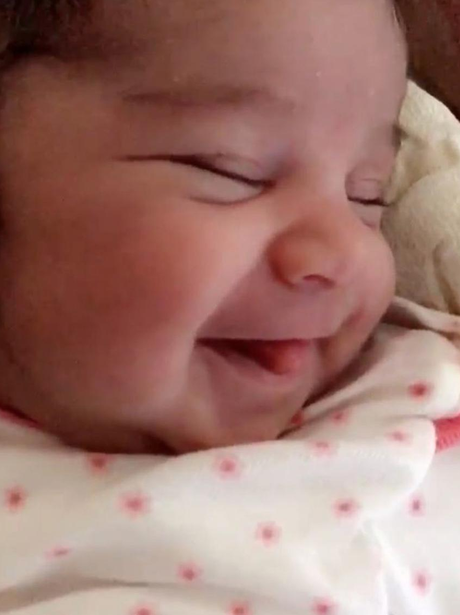 Dream Kardashian is pictured smiling