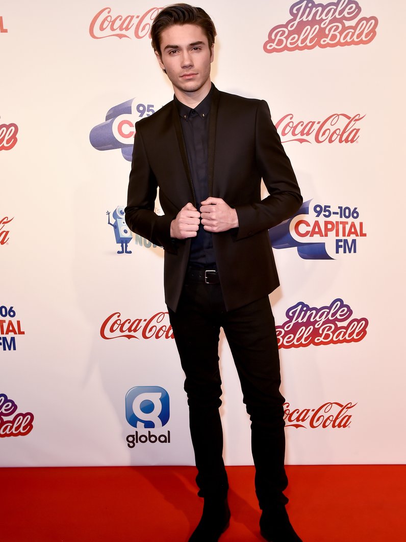George Shelley Jingle Bell Ball 2016 Red Carpet