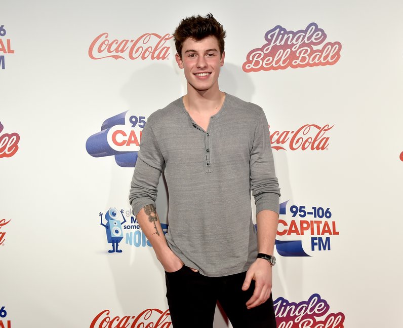 Shawn Mendes Jingle Bell Ball 2016 Red Carpet