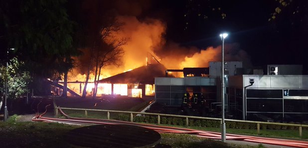 Fire at Fleet Services
