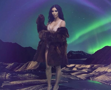 Kim Kardashian in the LOVE Magazine advent calenda