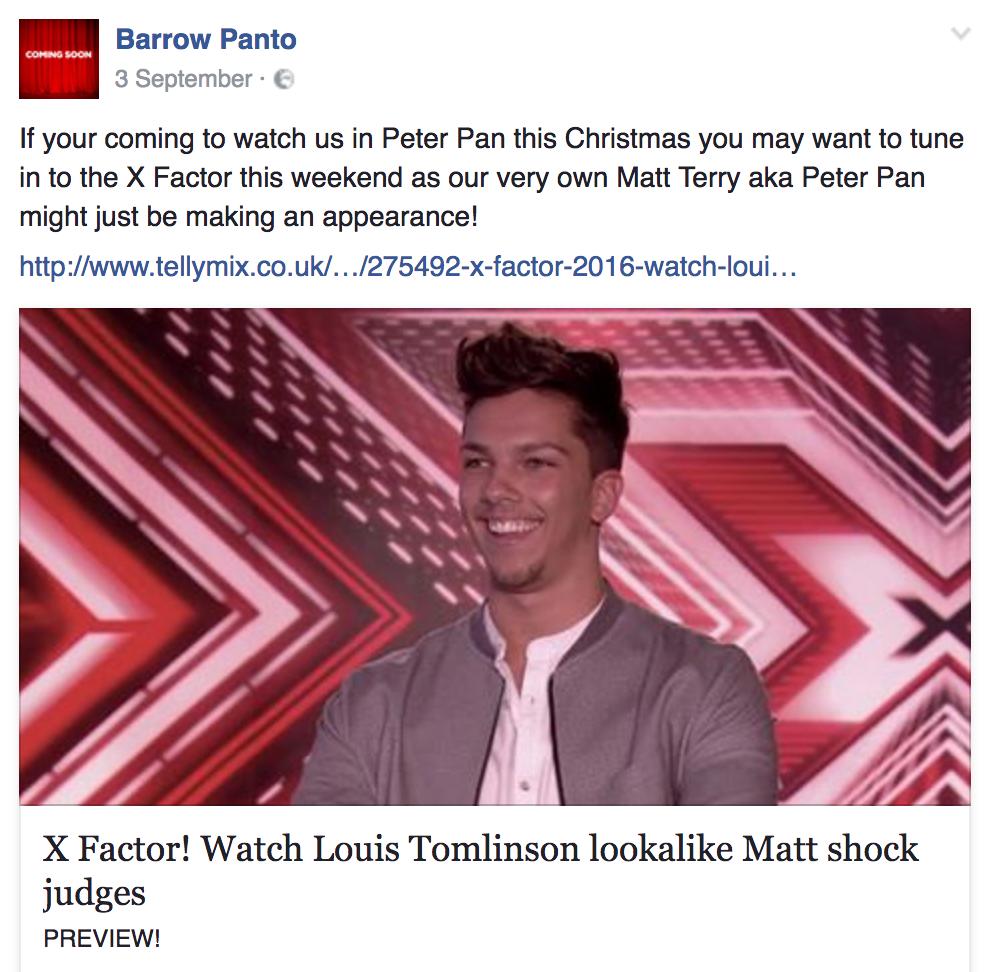 Matt Terry Pantomime