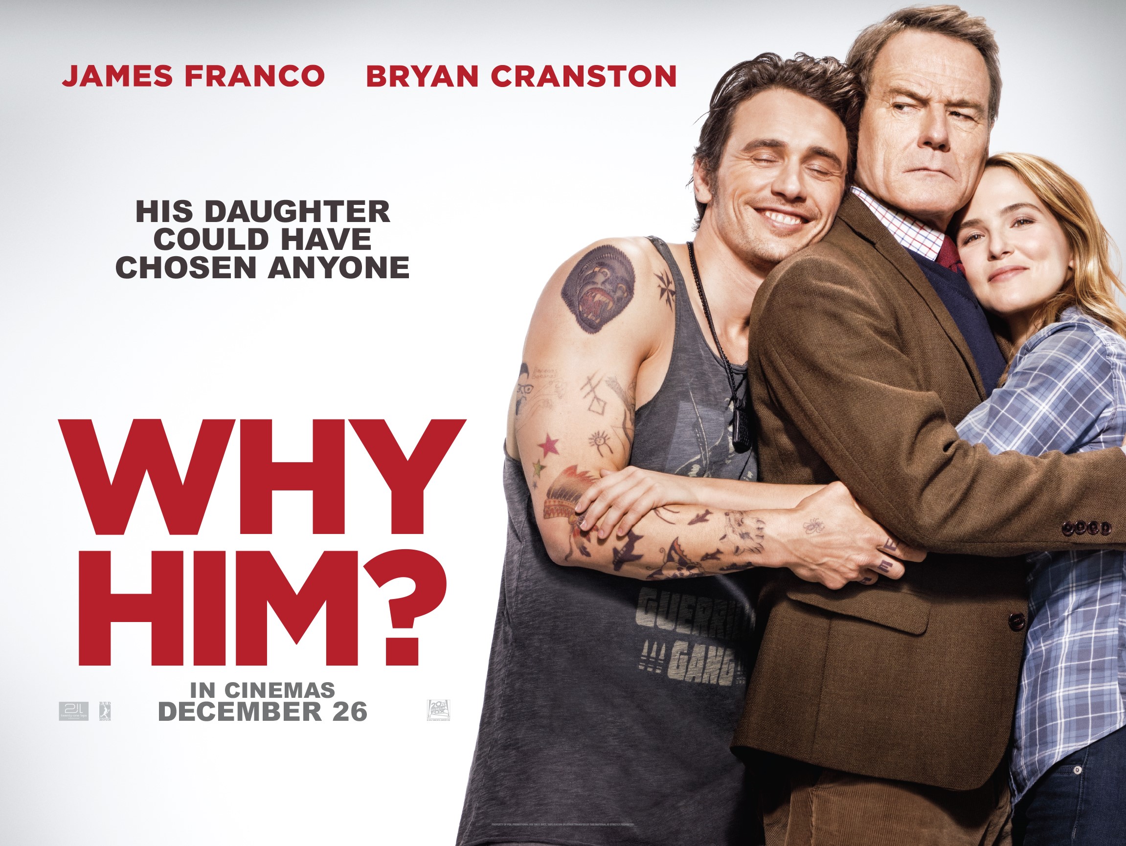 Why new. Брайан Крэнстон и Джеймс Франко. Why him 2016 Постер. Почему он? Фильм 2016. Почему он Постер.