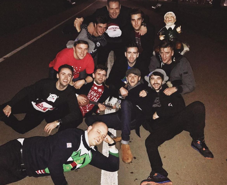 Celebs celebrating Christmas Niall Horan and frien