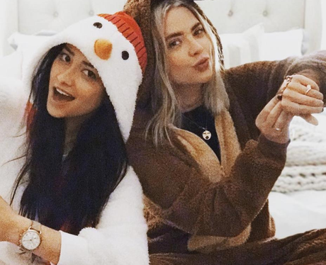 Celebs celebrating Christmas Shay Mitchell and Ash