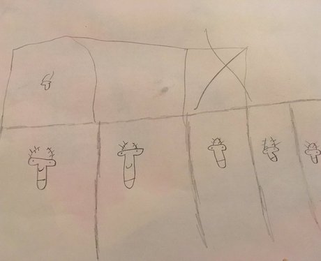 "Reindeer" kids drawing