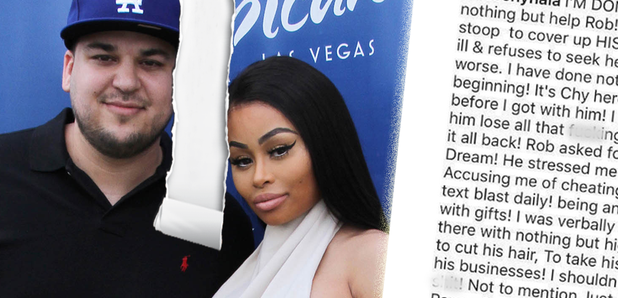 Rob Kardashian And Blac Chyna Split And Their Bitter Instagram Posts To Each Other Are Capital 4516