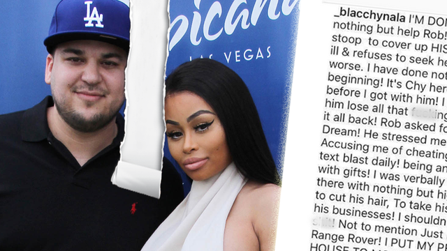 Rob Kardashian And Blac Chyna Split And Their Bitter Instagram Posts To Each Other Are Capital