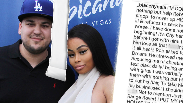 Rob Kardashian And Blac Chyna Split And Their Bitter Instagram Posts To Each Other Are Capital 7396