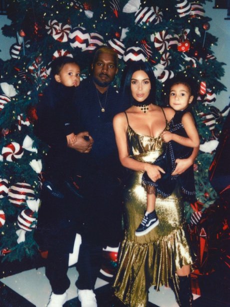 Kanye West & Kim Kardashian Christmas Card