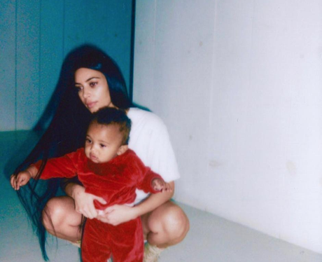Kim Kardashian and Saint West - "my son"