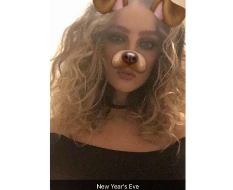 Perrie Edwards celebrates New Years Eve in working