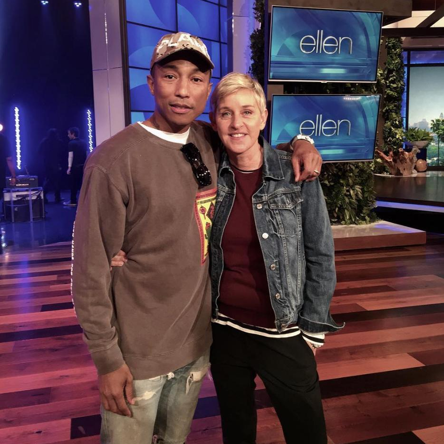 pharrell williams hat ellen