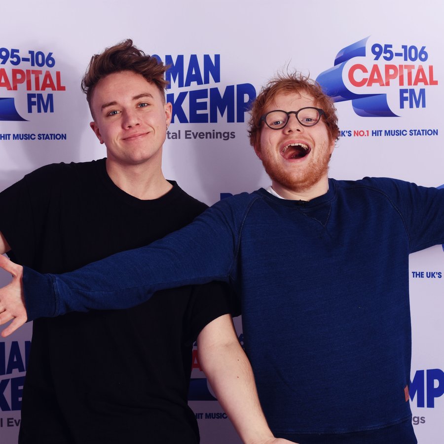 Ed Sheeran and Roman Kemp