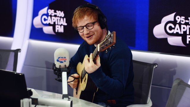 Ed Sheeran with Roman Kemp