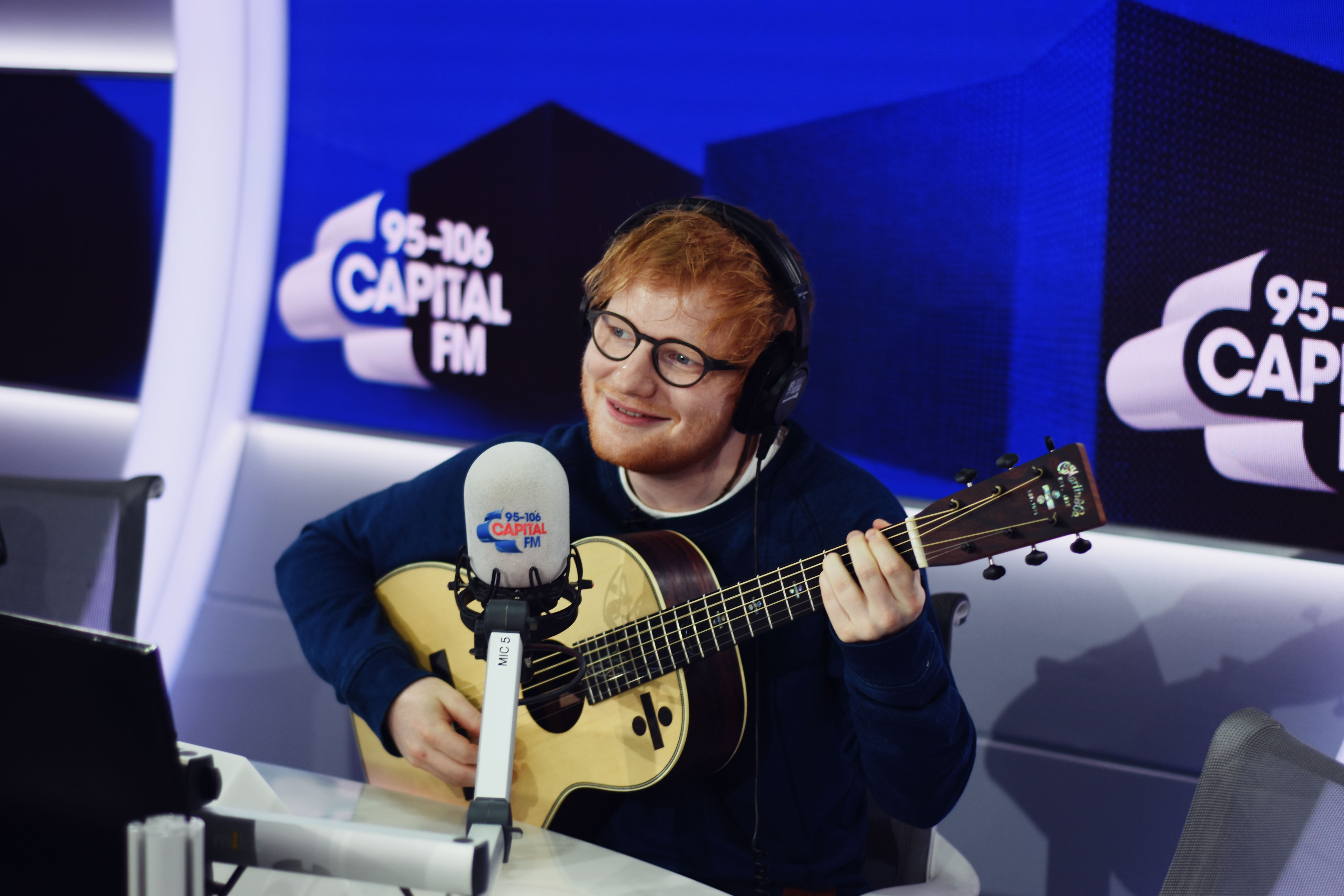 Ed Sheeran with Roman Kemp