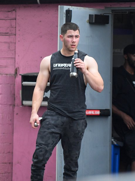 Nick Jonas steps out and shows off impressive musc