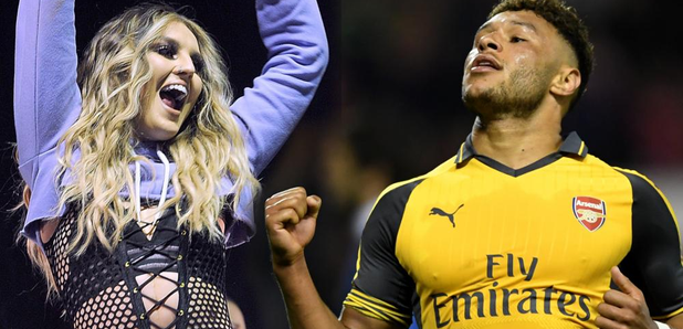 Perrie Edwards and Alex Oxlade-Chamberlain