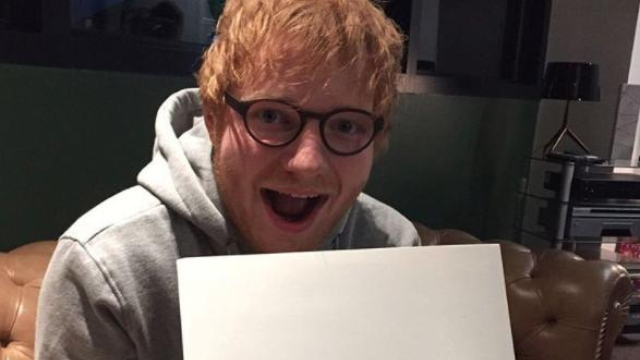 Ed Sheeran album pressing instagram