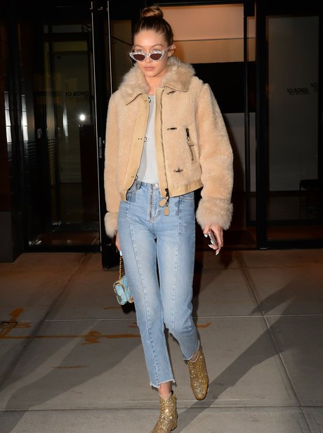 Gigi Hadid continues to flaunt small diamond 'enga