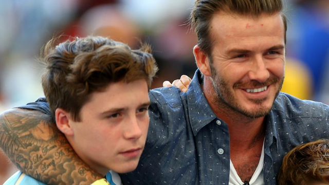 David Beckham Hilariously Mugged Off His Son, Brooklyn Beckham, In ...