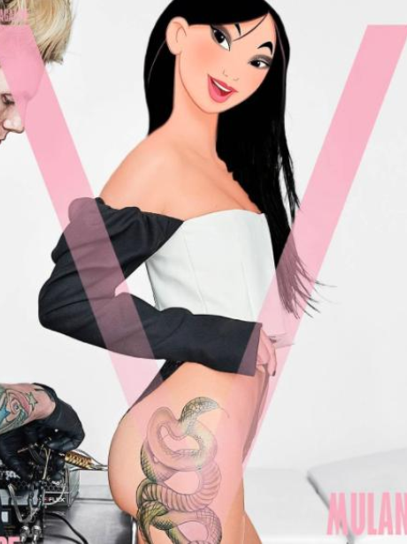 Disney Princesses as models Instagram