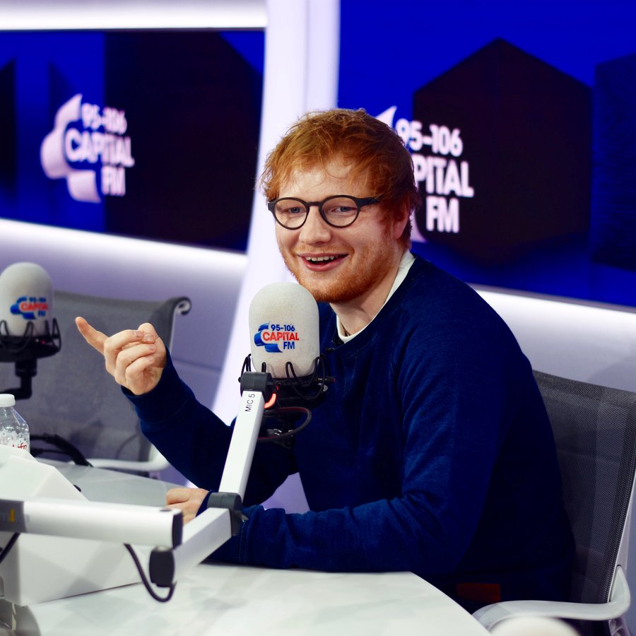 Ed Sheeran with Roman Kemp