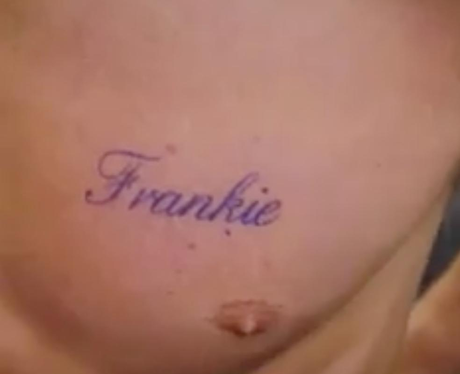 Jamie Laing gets Frankie tattoo