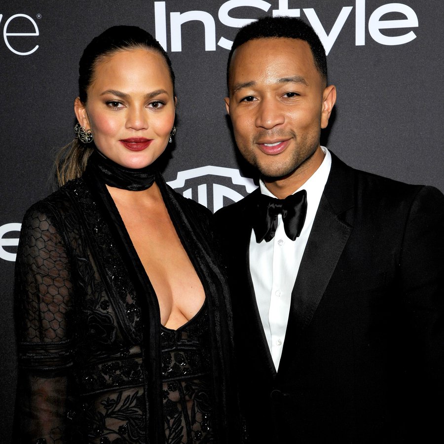 John Legend and Chrissy Teigen at The 2017 InStyle And Warner Bros. 73rd Annual Golden Globe Awards Post-Party