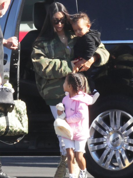 Kim Kardashian jets to Costa Rica with the kids