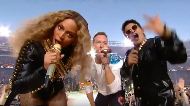 Beyonce Coldplay Bruno Mars Super Bowl 
