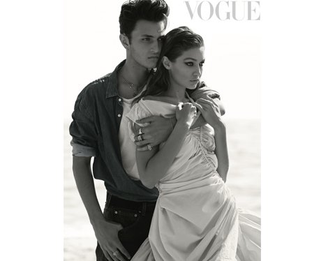 Gigi and Anwar Hadid pose for British Vogue